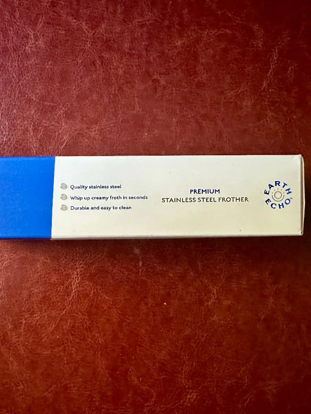 BRAND NEW IN BOX! EARTH ECHO PREMIUM STAINLESS STEEL FROTHER